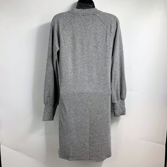 Steve Madden Women's Chevron Ribbed Rayon Crew Neck Long Sleeve Dress Size M NWT - Picture 2 of 15